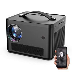 SUPBRO Proyector Portátil 1080P WiFi Bluetooth Regalo para Niños, Proyector Movil Exterior, Full HD LED para Proyector de Cine en Casa con Interfaces HDMI USB y Control Remoto