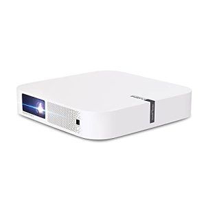 XGIMI Elfin Mini Proyector Portatil, WiFi Proyector 1080P Nativo Soporte 4K, 800 ANSI Lúmenes, Corrección Trapezoidal 4D Automática, Cine en Casa con Función 3D, Control de Voz, Bluetooth